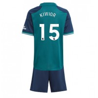 Arsenal Jakub Kiwior #15 Tredjedraktsett Barn 2023-24 Kortermet (+ Korte bukser)